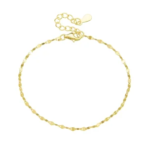 Lips Kiss Letter Plain Versatile Chain Bracelet for Women