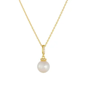 Wedding Mothers Bridal Pearl Pendant Necklace