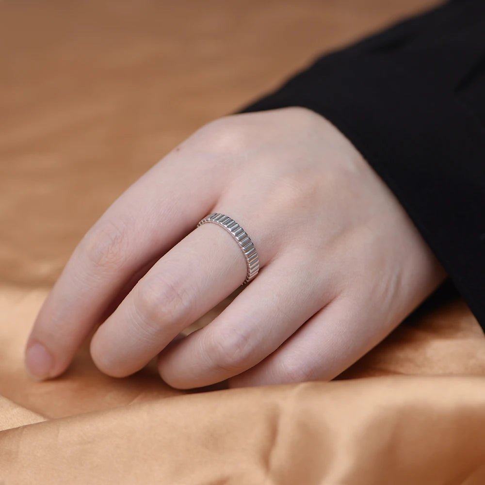 Trendy Gothic Coolstyle Jewelry 925 Sterling Silver Finger Rings 18k Gold Plated Metal Gear Wheel Mechanical Ring – Image 4