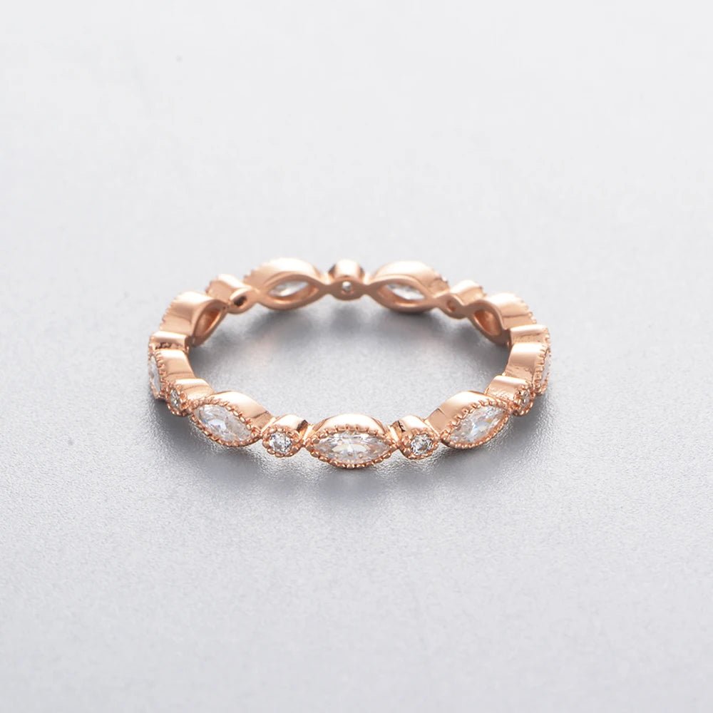 Peishang Fashion Original Woman Couple Geometric Zircon Ring - Image 3