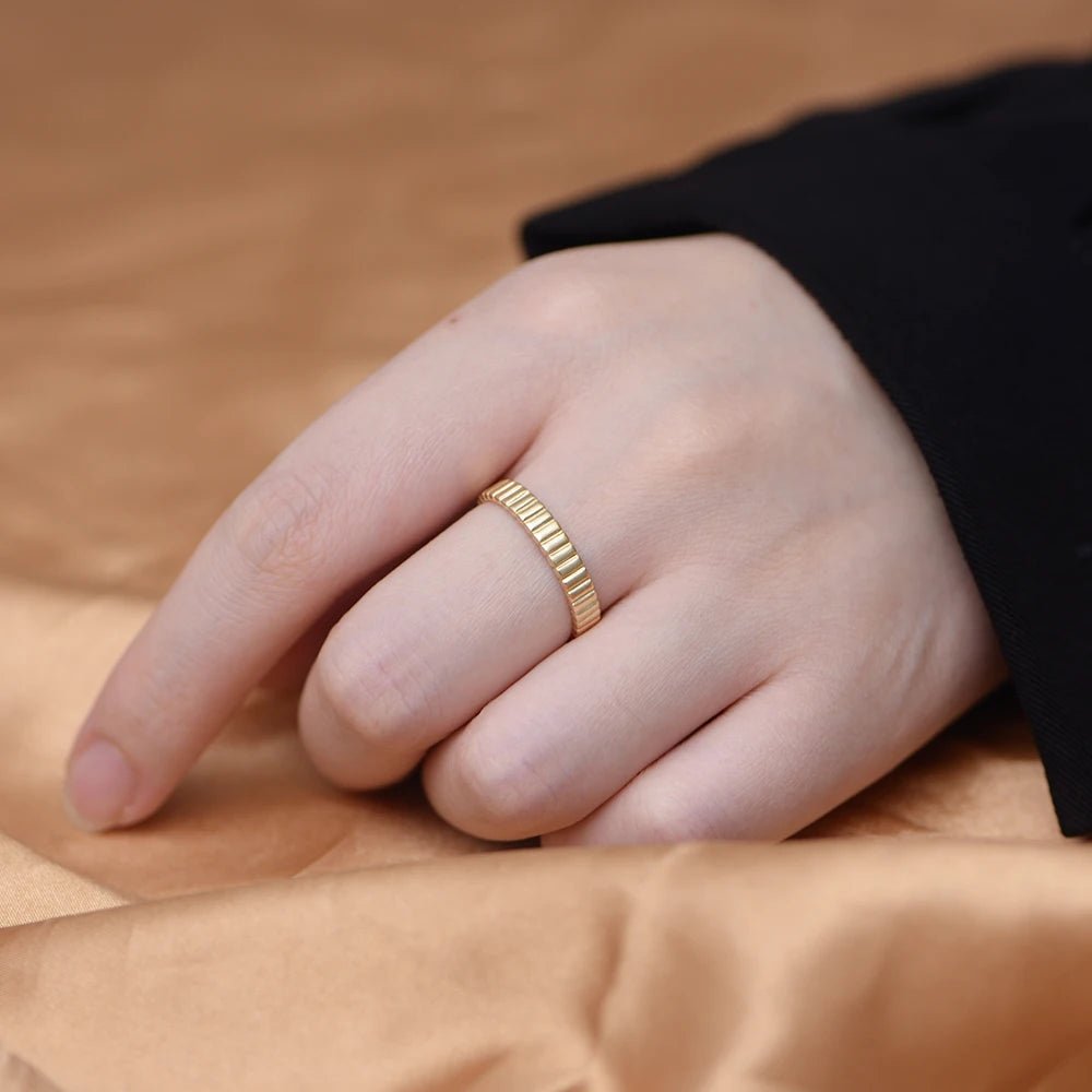 Trendy Gothic Coolstyle Jewelry 925 Sterling Silver Finger Rings 18k Gold Plated Metal Gear Wheel Mechanical Ring – Image 3