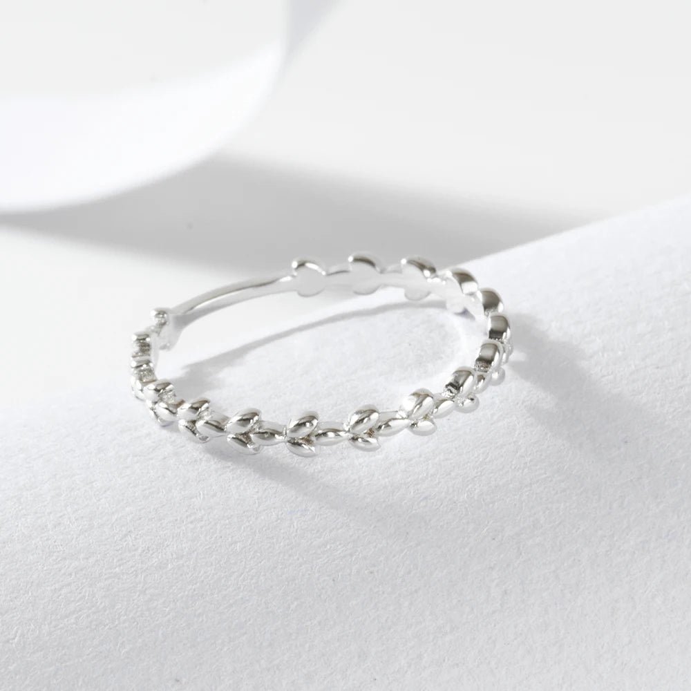 Peishang Manufacturers Custom Best Selling Products 2024 Ear of Wheat Vine Ring in 925 Sterling Silver 14k Gold Plated – Image 6