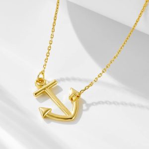 Anchor Charm Necklace Jewelry 925 Silver Necklace Silver 925 Jewelry Fine Jewelry Necklaces