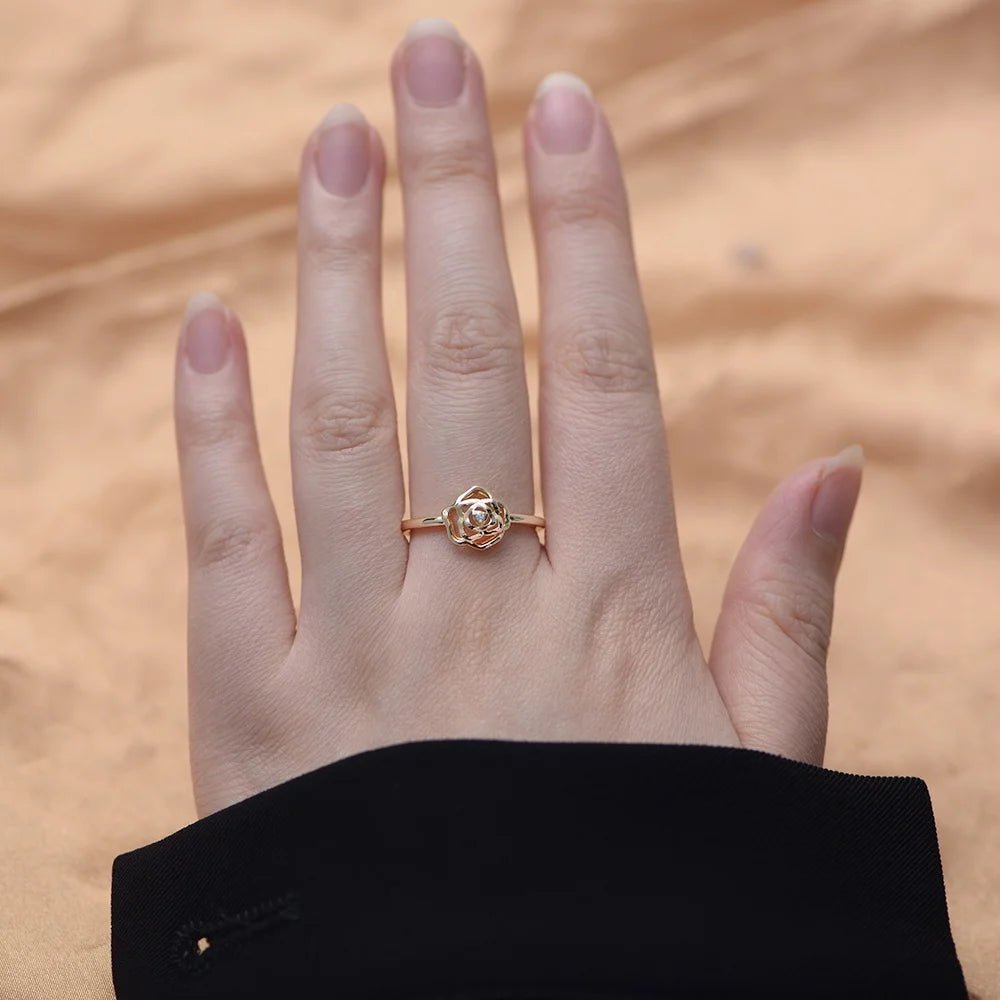 Psj Custom Real 925 Gold Flowers Wholesale Sterling Silver Rings for Women Jewelry – Image 3