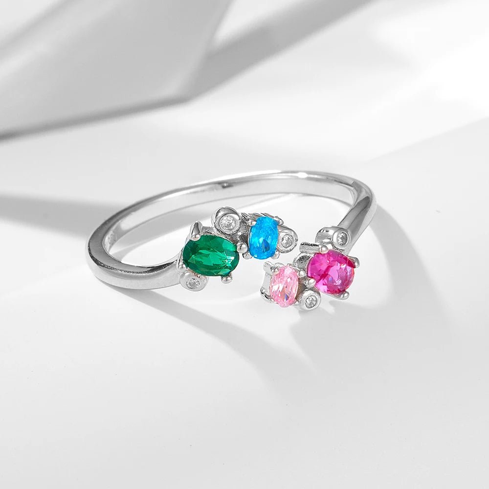 Sterling Jewelry Women Ring Cz 925 Silver 925 Sterling Custom Crystal Stone Simple Decoration Trendy Guangdong Silver Plated – Image 6