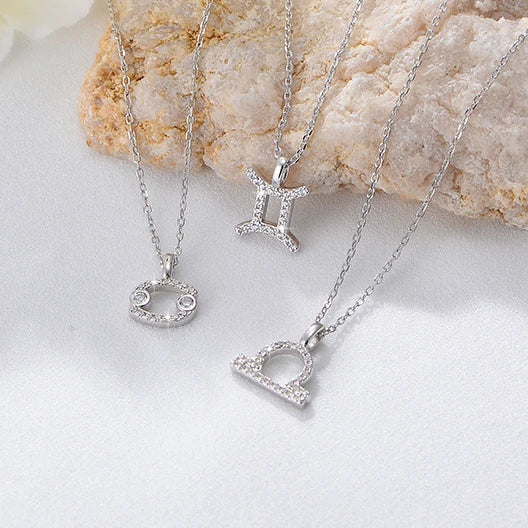 925 Sterling Silver Gold Plated Minimalist Sign Jewelry Plated 12 Horoscope Pendant Zodiac Necklaces for Women Girl - Image 4