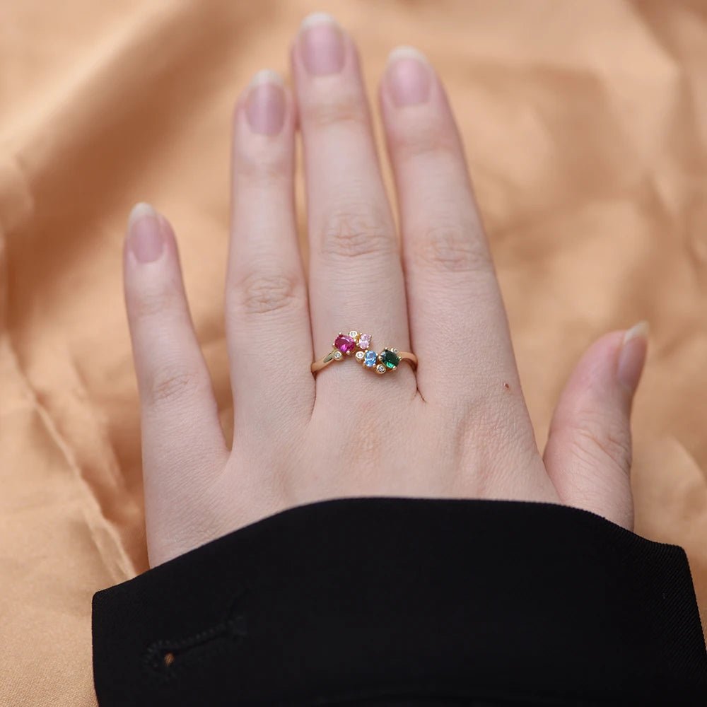 Sterling Jewelry Women Ring Cz 925 Silver 925 Sterling Custom Crystal Stone Simple Decoration Trendy Guangdong Silver Plated – Image 3