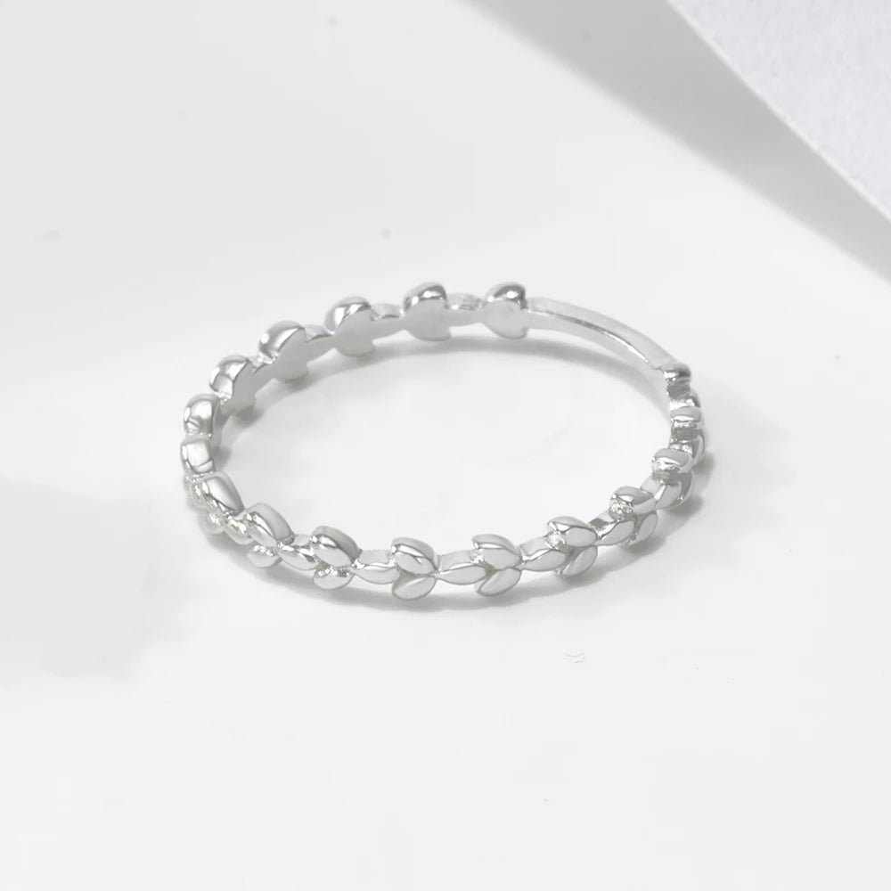 Peishang Manufacturers Custom Best Selling Products 2024 Ear of Wheat Vine Ring in 925 Sterling Silver 14k Gold Plated – Image 4